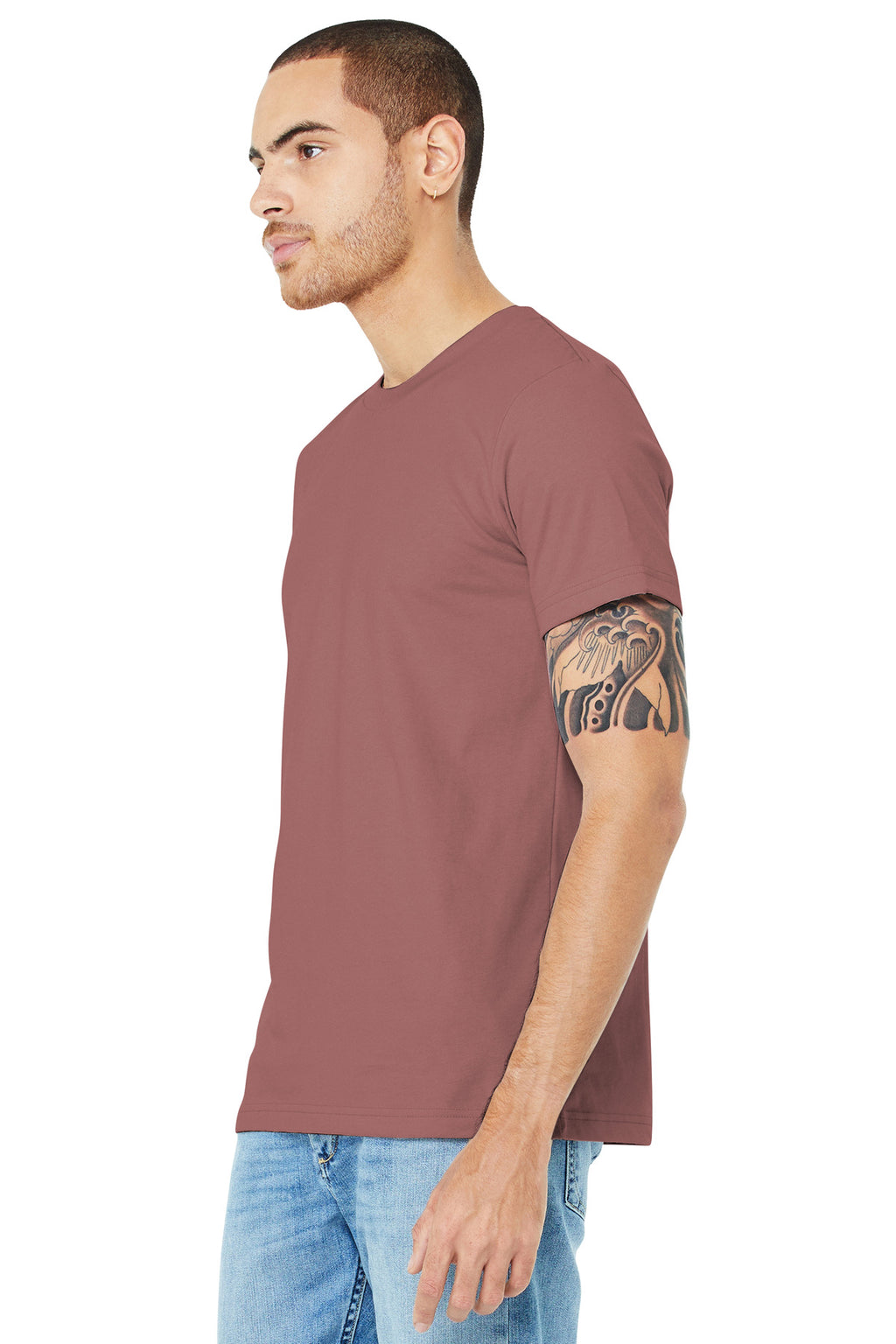 Mauve BELLA+CANVAS Unisex Jersey Short Sleeve Tee. BC3001