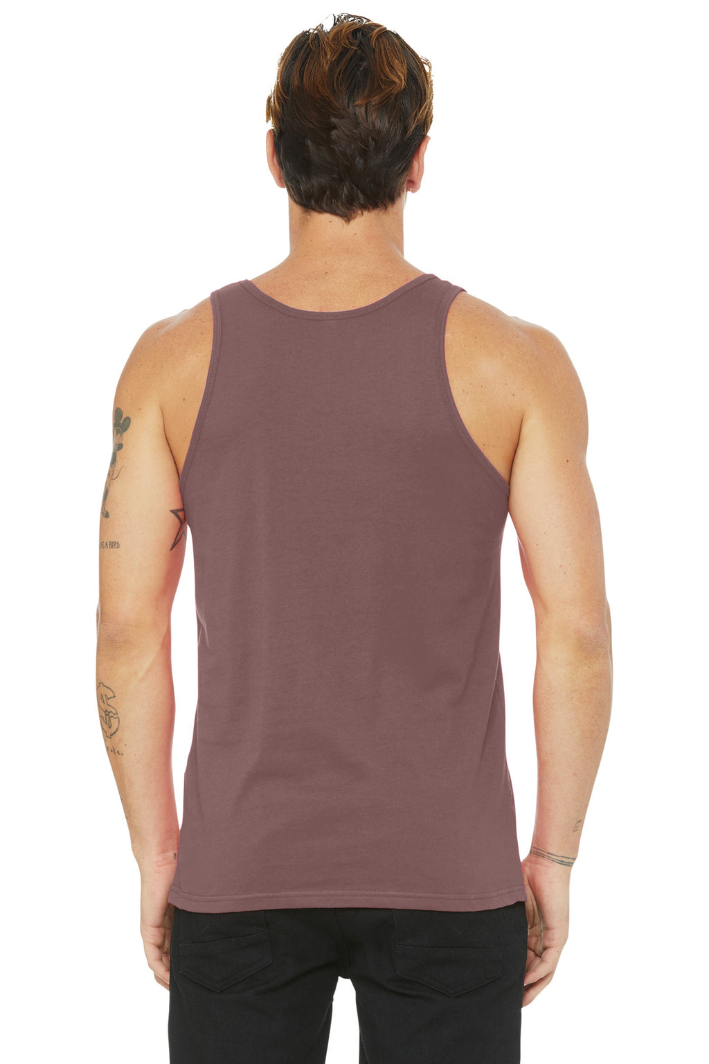 Mauve BELLA+CANVAS Unisex Jersey Tank. BC3480