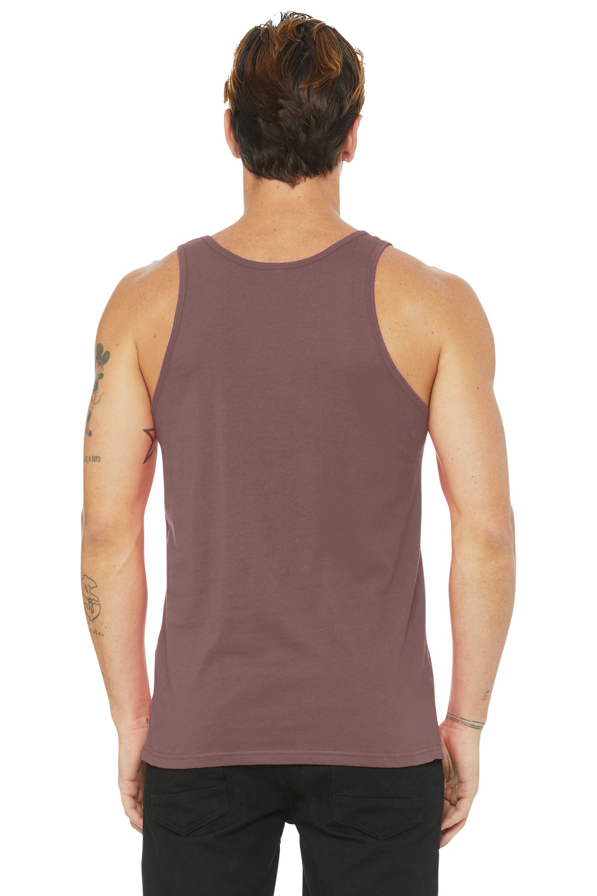 Mauve BELLA+CANVAS Unisex Jersey Tank. BC3480