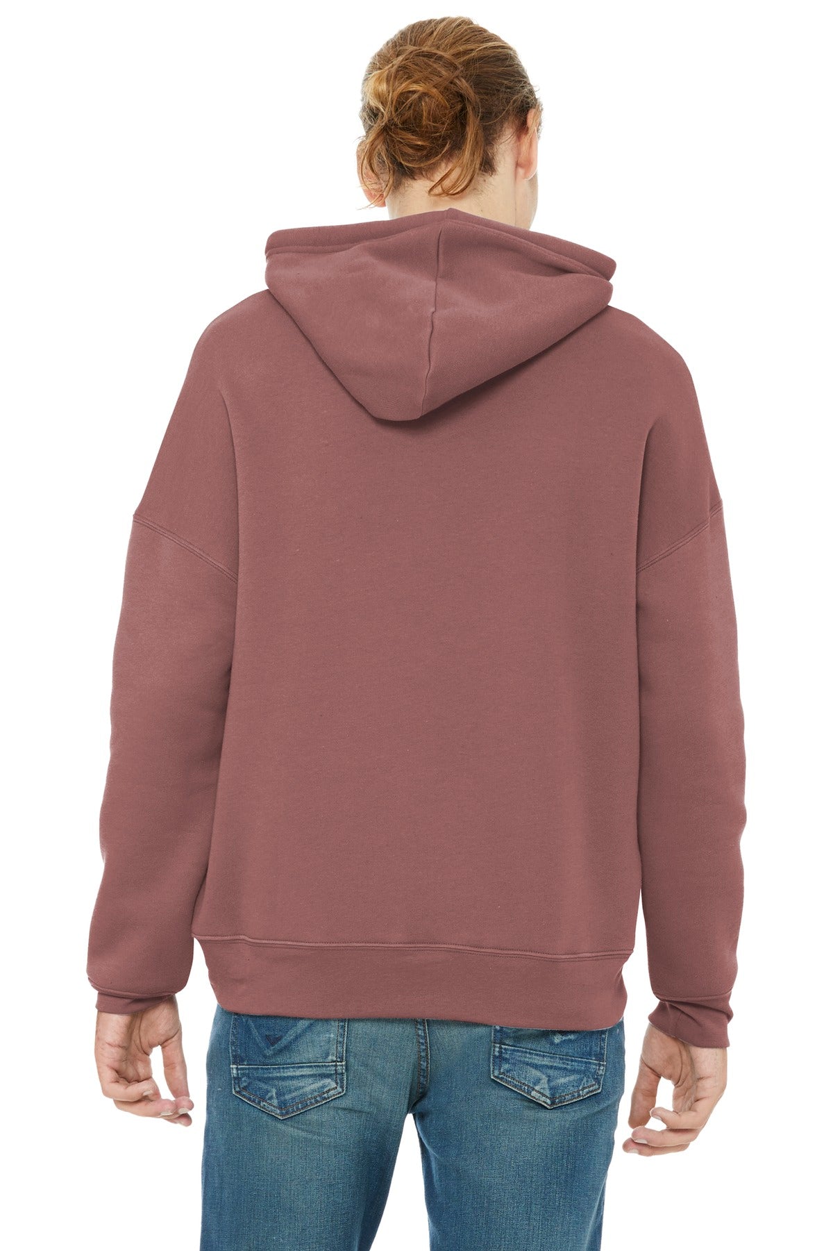 Mauve BELLA+CANVAS Unisex Sponge Fleece Pullover DTM Hoodie. BC3729