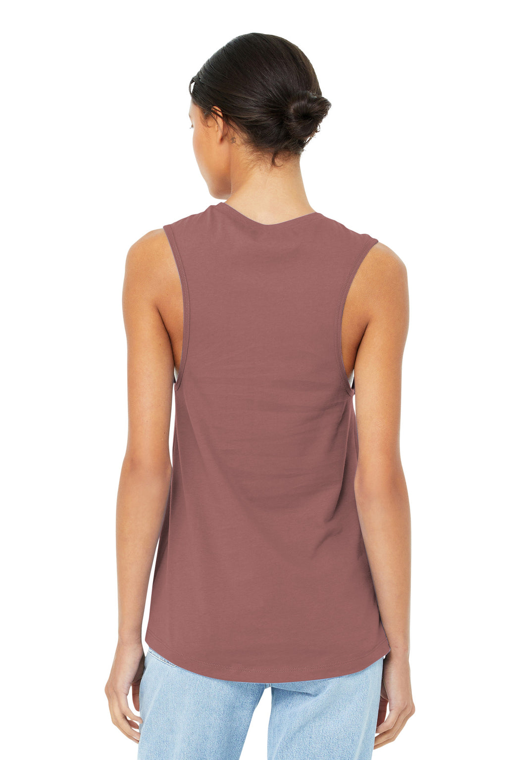 Mauve BELLA+CANVAS Women's Jersey Muscle Tank. BC6003