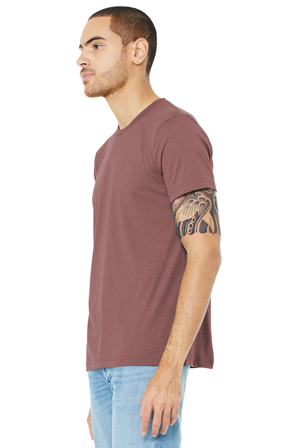 Mauve TB BELLA+CANVAS Unisex Triblend Short Sleeve Tee. BC3413