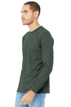 Military Green BELLA+CANVAS Unisex Jersey Long Sleeve Tee. BC3501