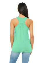 Mint BELLA+CANVAS Women's Flowy Racerback Tank. BC8800