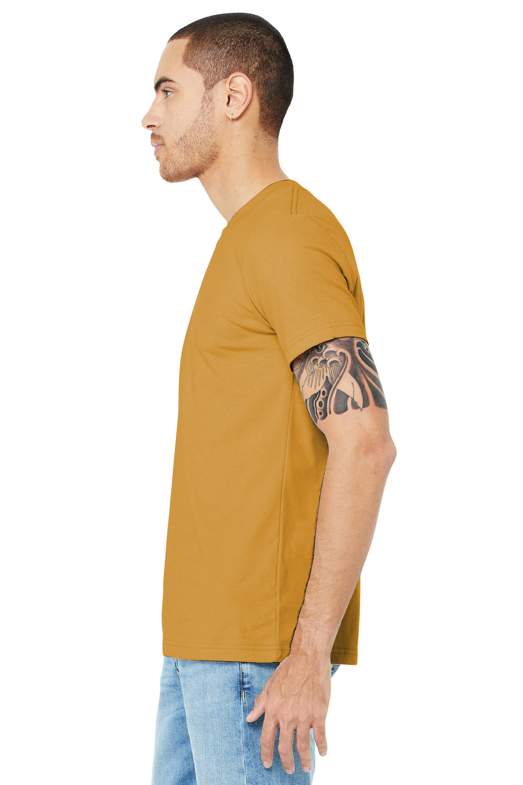 Mustard BELLA+CANVAS Unisex Jersey Short Sleeve Tee. BC3001