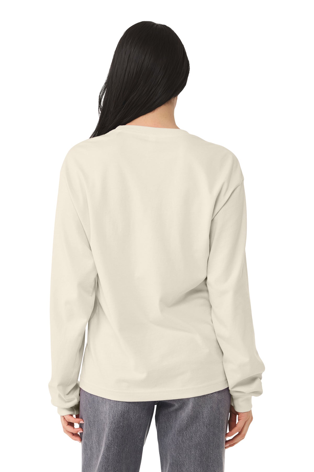 Natural BELLA+CANVAS Unisex 6-Ounce Heavyweight Long Sleeve Tee BC3511