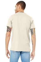 Natural BELLA+CANVAS Unisex Jersey Short Sleeve V-Neck Tee. BC3005