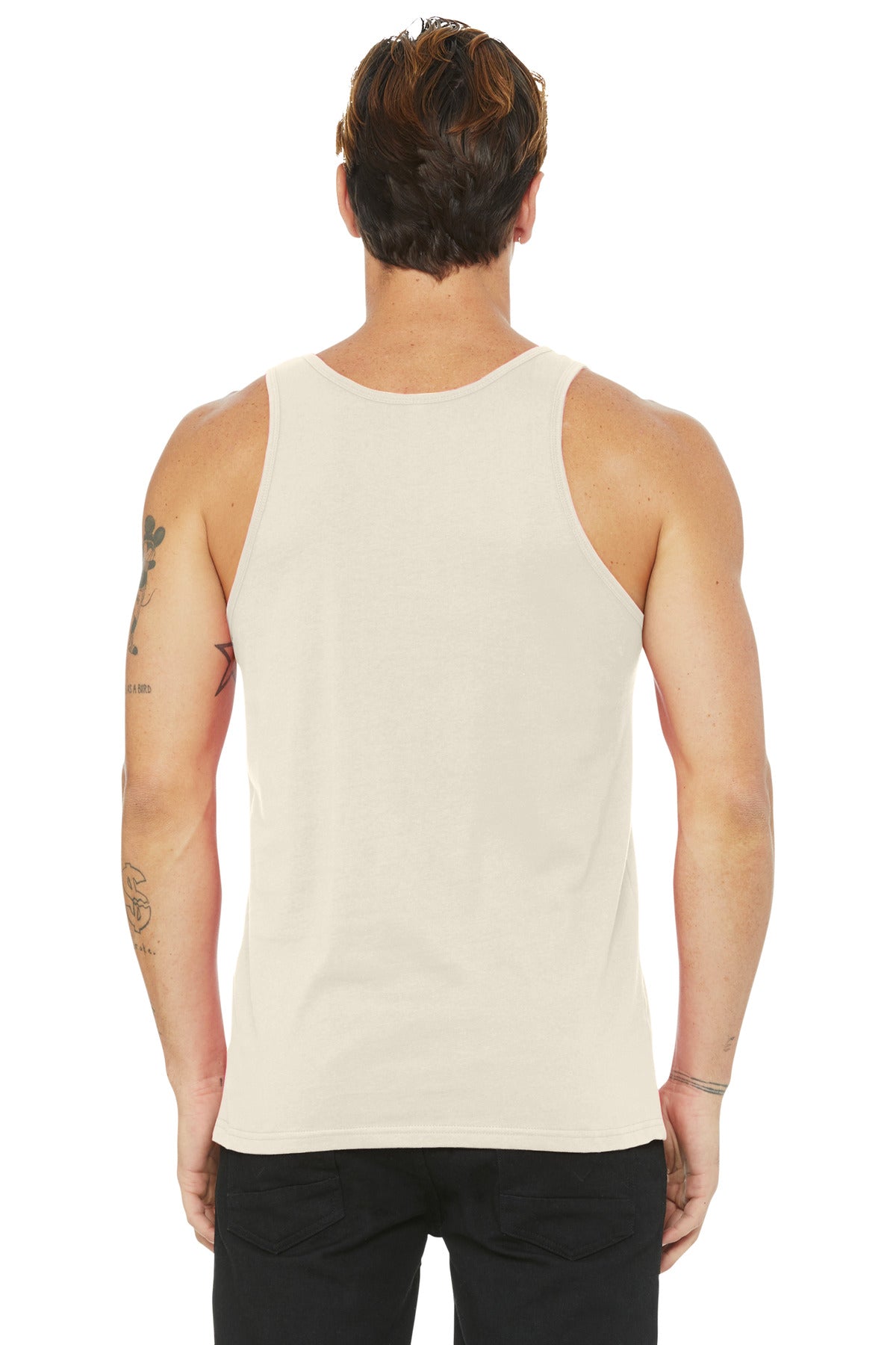 Natural BELLA+CANVAS Unisex Jersey Tank. BC3480