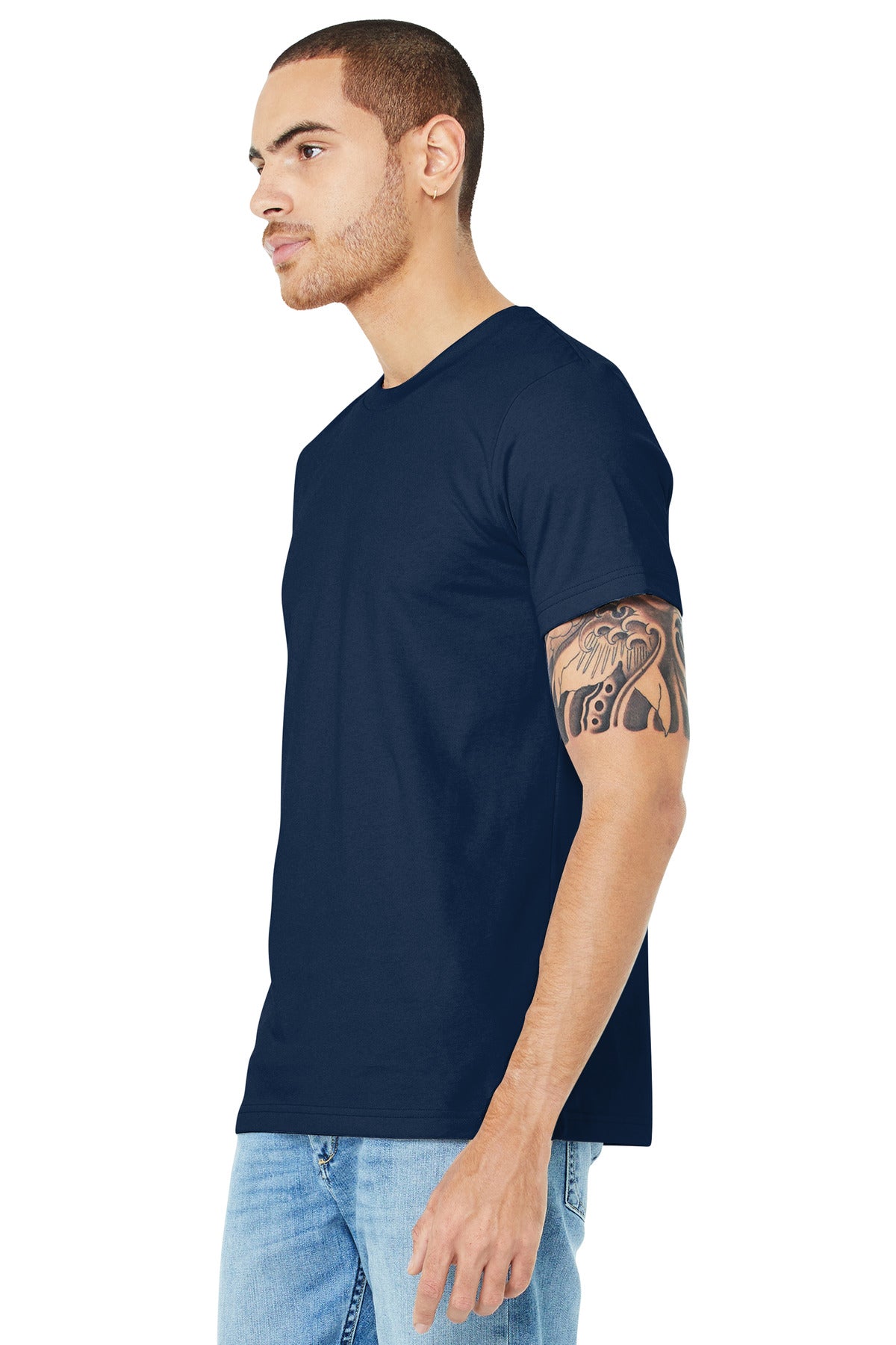 Navy BELLA+CANVAS Unisex Jersey Short Sleeve Tee. BC3001