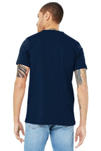 Navy BELLA+CANVAS Unisex Jersey Short Sleeve V-Neck Tee. BC3005