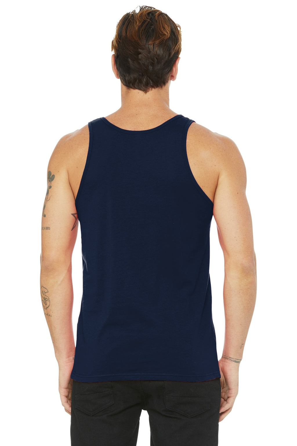 Navy BELLA+CANVAS Unisex Jersey Tank. BC3480