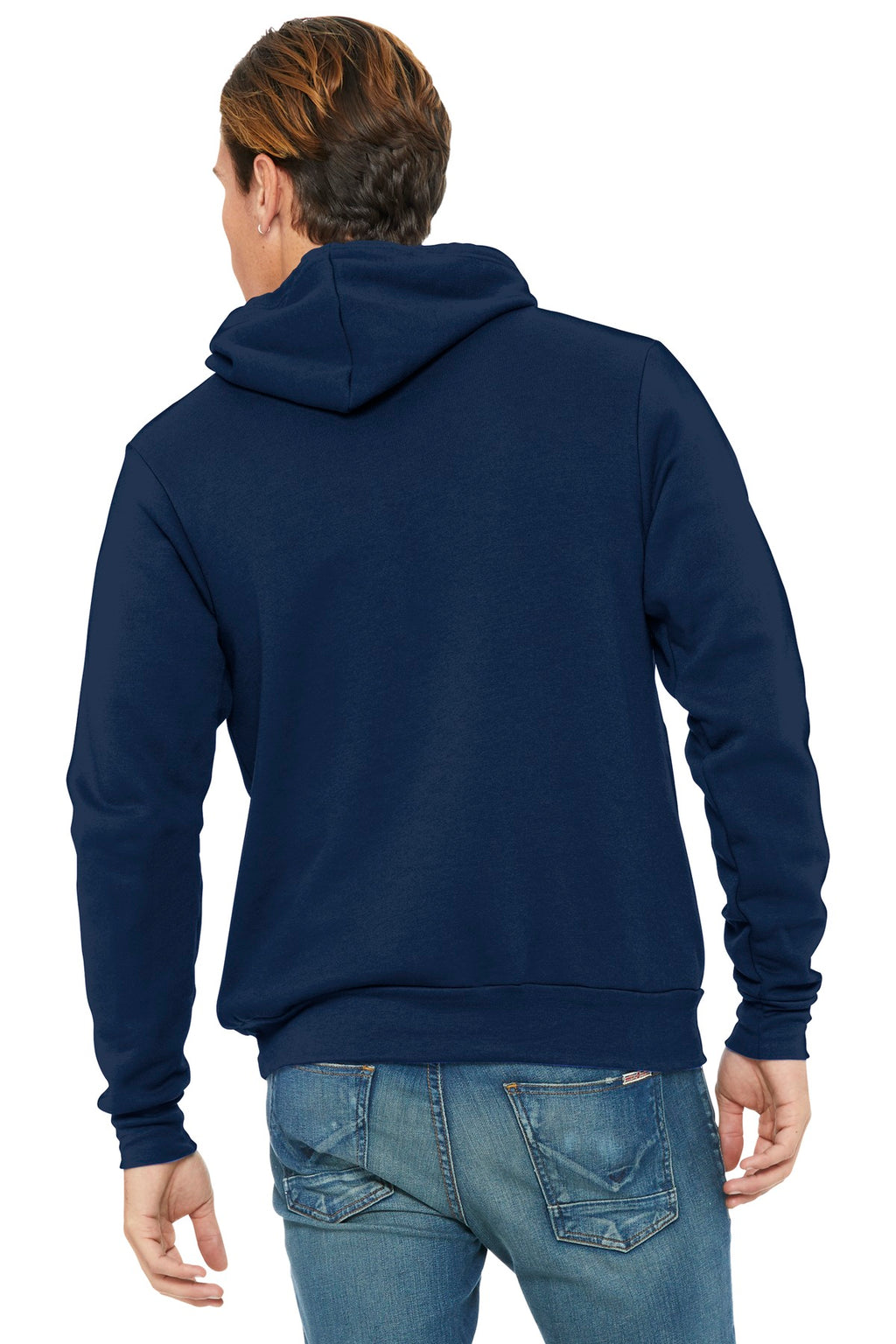 Navy BELLA+CANVAS Unisex Sponge Fleece Pullover Hoodie. BC3719