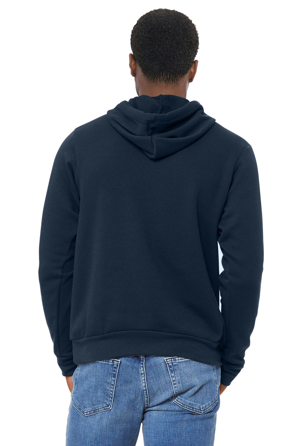 Navy BELLA+CANVAS Unisex Sponge Fleece Pullover Hoodie. BC3719