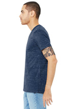 Navy Marble BELLA+CANVAS Unisex Jersey Short Sleeve V-Neck Tee. BC3005