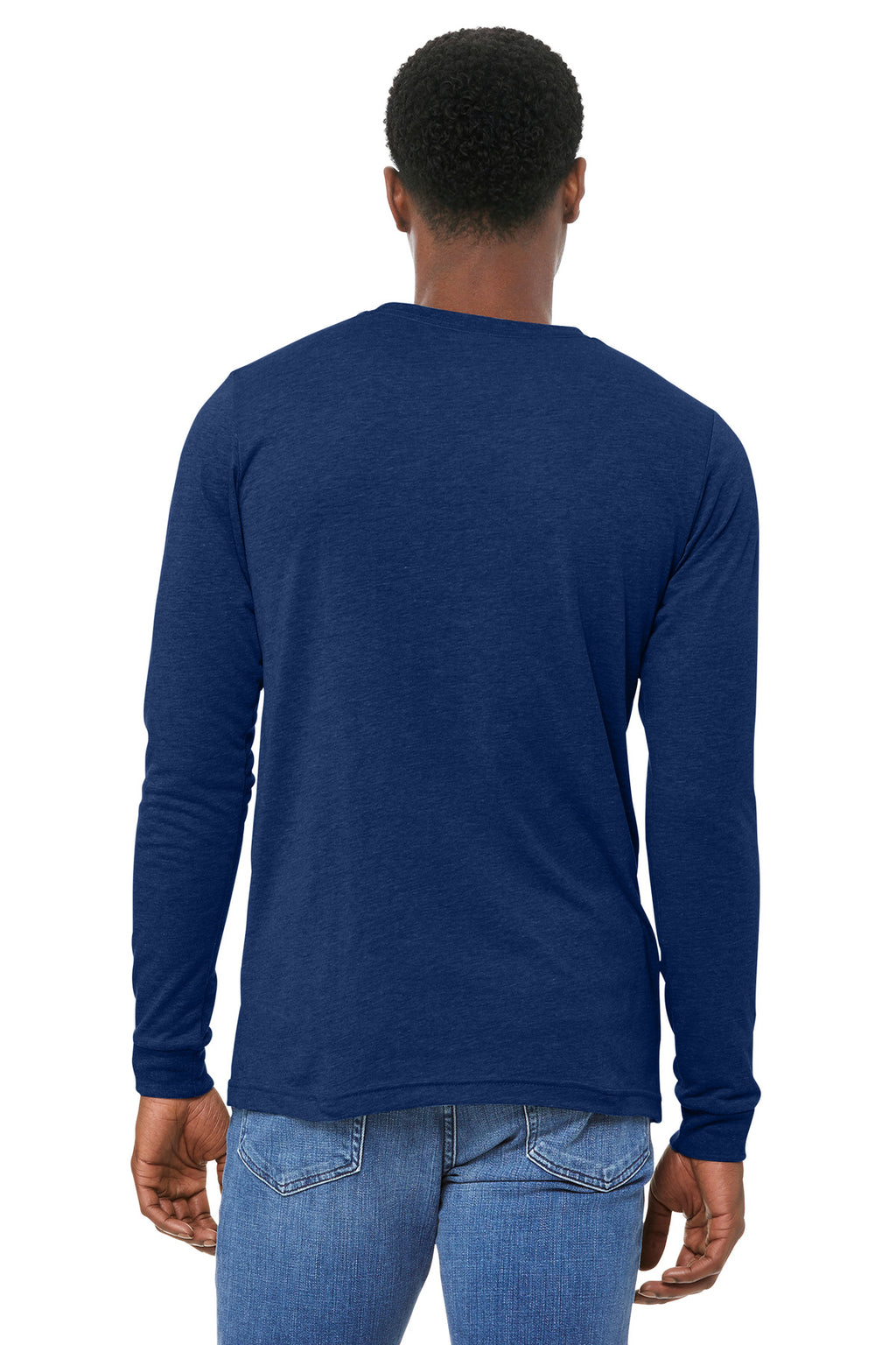 NavyTB BELLA+CANVAS Unisex Triblend Long Sleeve Tee BC3513