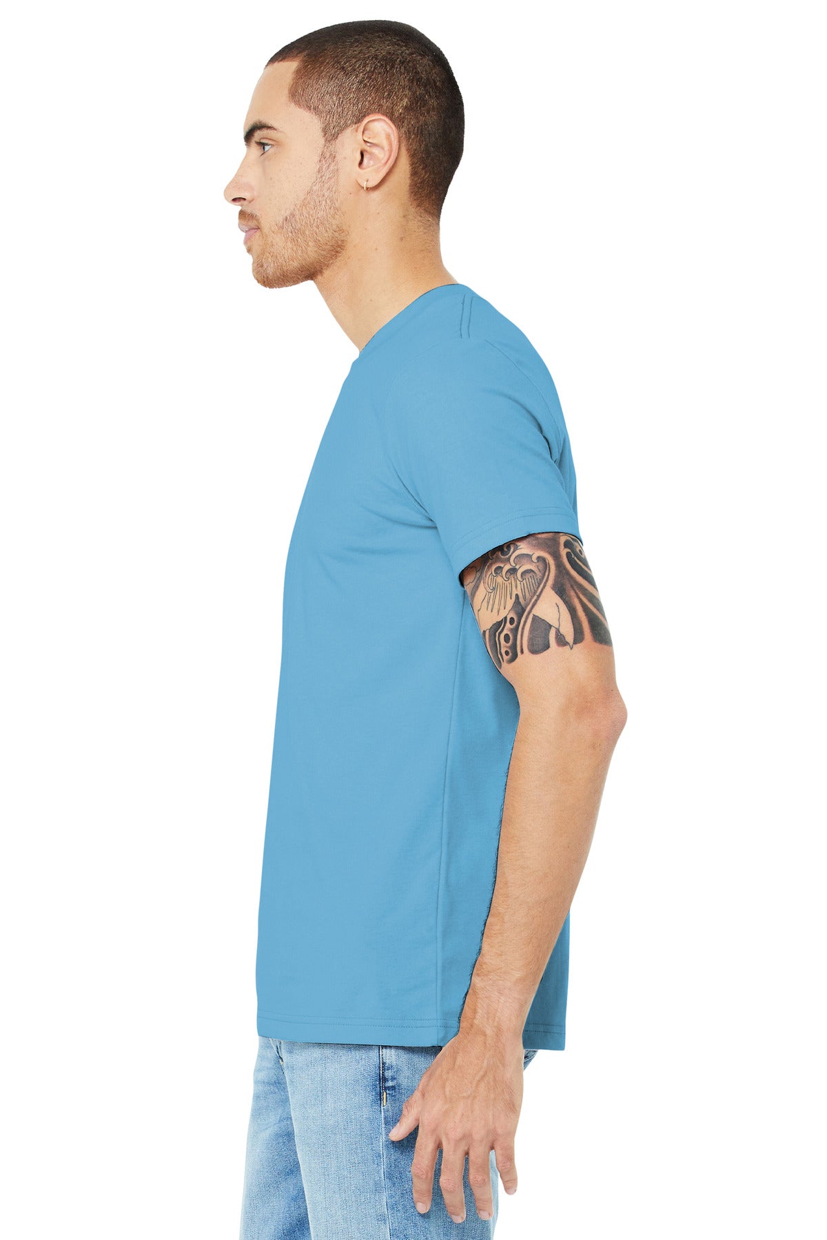 Ocean Blue BELLA+CANVAS Unisex Jersey Short Sleeve Tee. BC3001