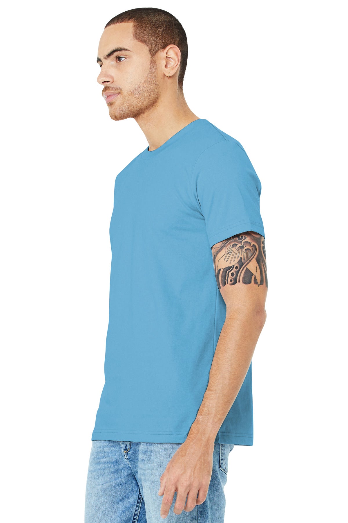 Ocean Blue BELLA+CANVAS Unisex Jersey Short Sleeve Tee. BC3001