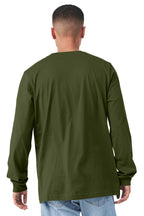 Olive BELLA+CANVAS Unisex Jersey Long Sleeve Tee. BC3501