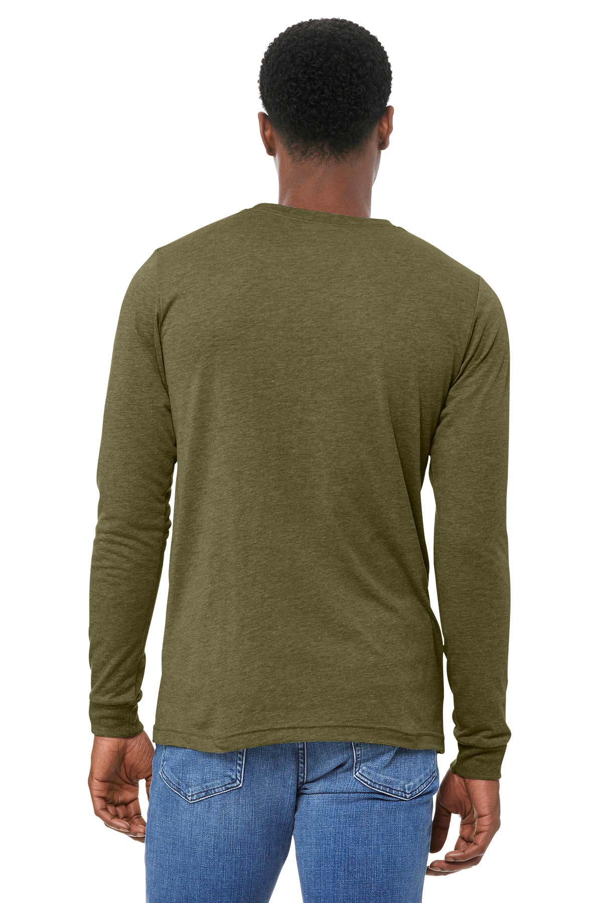 OliveTB BELLA+CANVAS Unisex Triblend Long Sleeve Tee BC3513