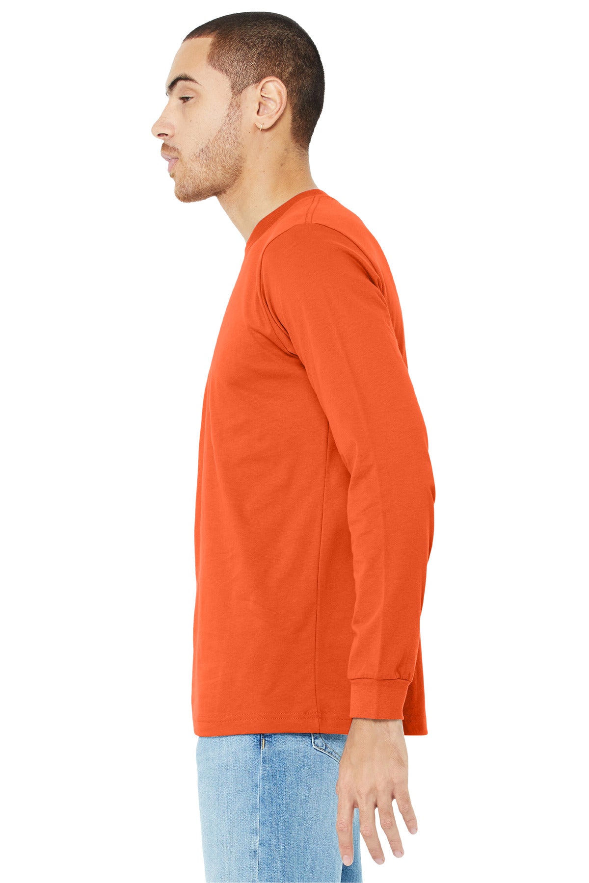 Orange BELLA+CANVAS Unisex Jersey Long Sleeve Tee. BC3501