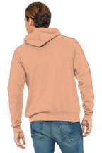 Peach BELLA+CANVAS Unisex Sponge Fleece Pullover Hoodie. BC3719