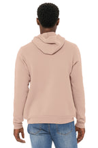 Peach BELLA+CANVAS Unisex Sponge Fleece Pullover Hoodie. BC3719