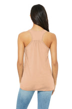 Peach Slub BELLA+CANVAS Women's Flowy Racerback Tank. BC8800