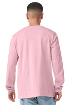 Pink BELLA+CANVAS Unisex Jersey Long Sleeve Tee. BC3501