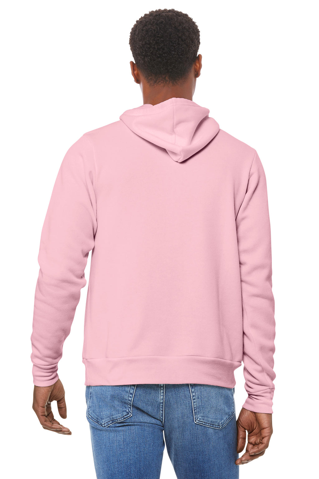 Pink BELLA+CANVAS Unisex Sponge Fleece Pullover Hoodie. BC3719