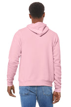 Pink BELLA+CANVAS Unisex Sponge Fleece Pullover Hoodie. BC3719
