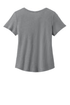 Rear View of AlumGrey Allmade Women's Relaxed Tri-Blend Scoop Neck Tee AL2015