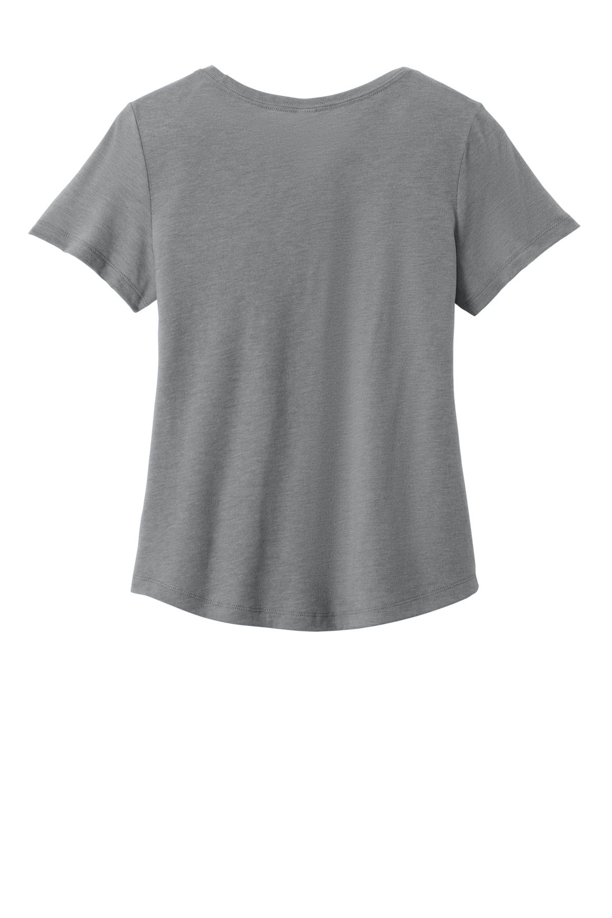 Rear View of AlumGrey Allmade Women's Relaxed Tri-Blend Scoop Neck Tee AL2015