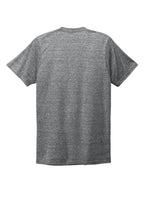 Rear View of Aluminum Grey Allmade Unisex Tri-Blend V-Neck Tee AL2014