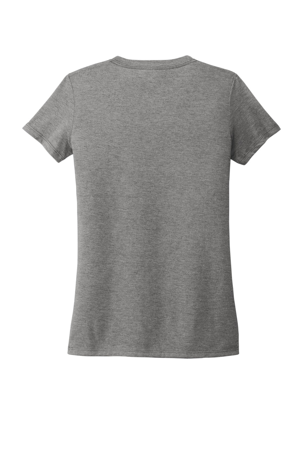 Rear View of Aluminum Grey Allmade Women's Tri-Blend V-Neck Tee AL2018