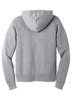 Rear View of Athletic Ht BELLA+CANVAS Unisex Sponge Fleece Pullover Hoodie. BC3719