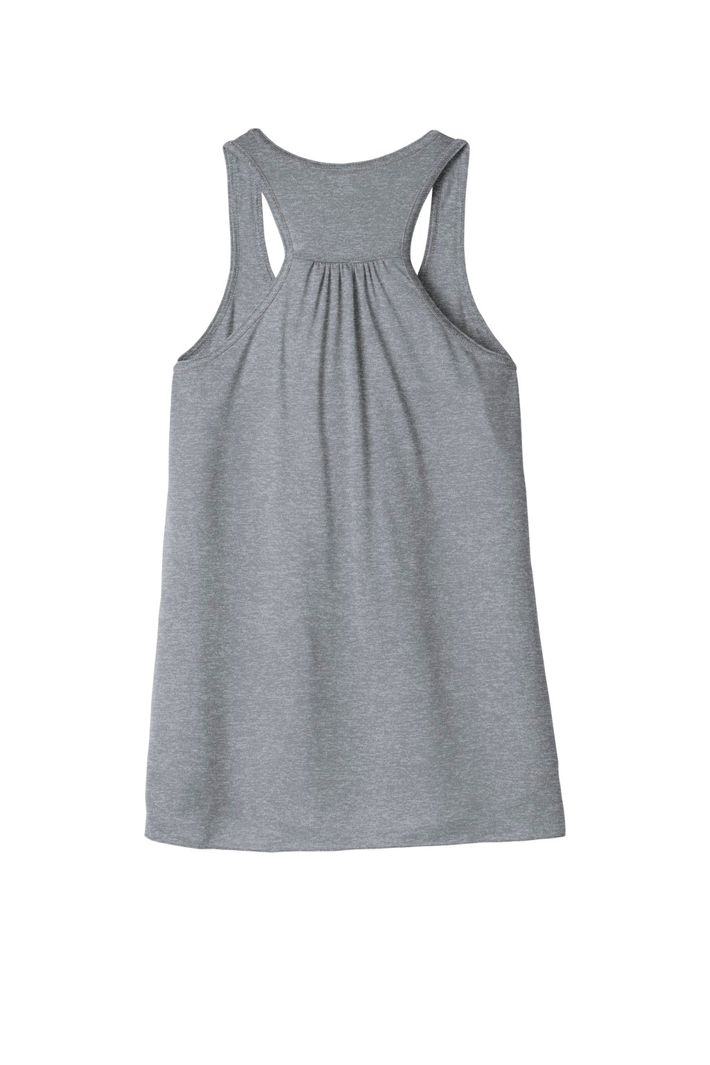 Rear View of Athletic Ht BELLA+CANVAS Women's Flowy Racerback Tank. BC8800