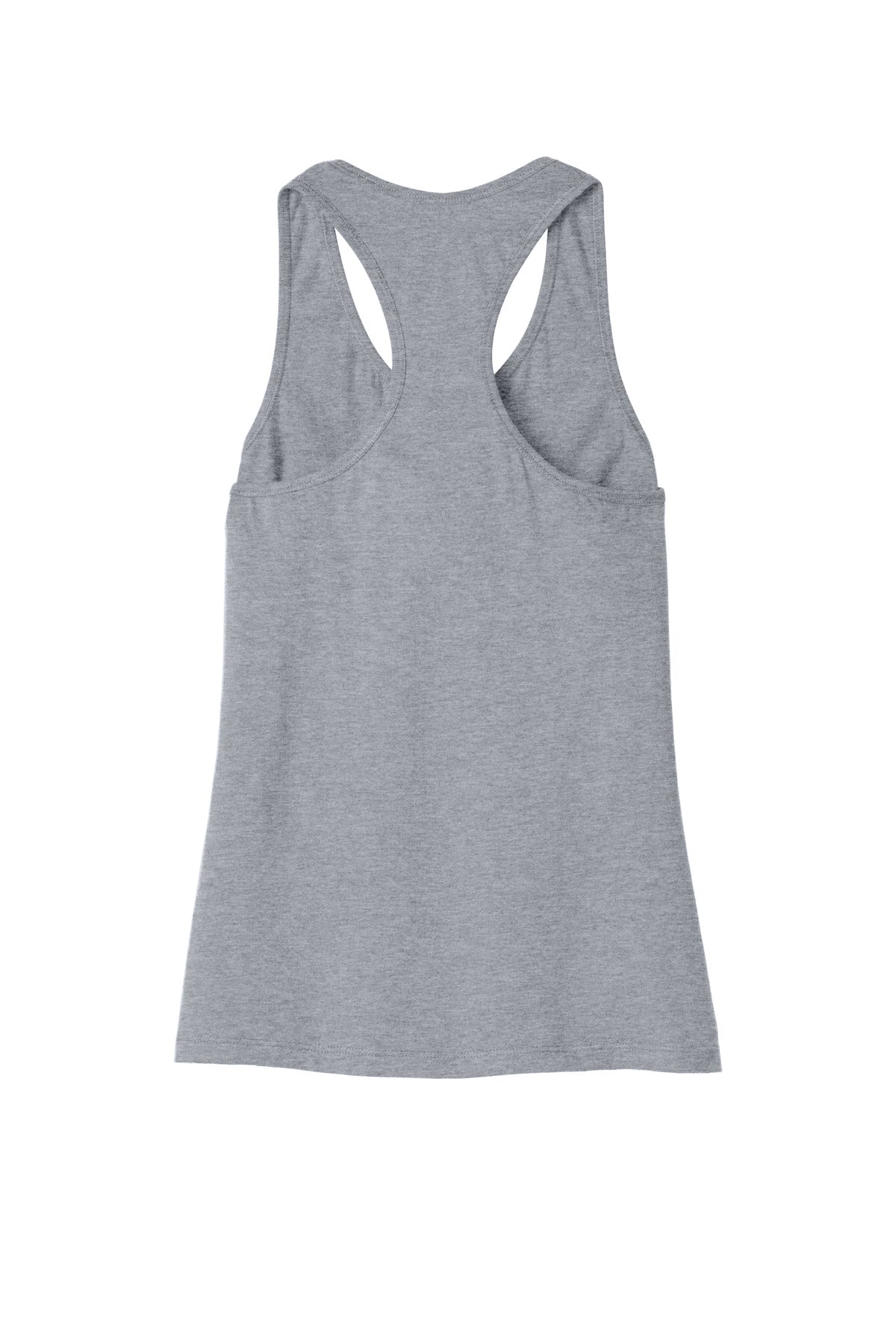 Rear View of Athletic Ht BELLA+CANVAS Women's Jersey Racerback Tank. BC6008