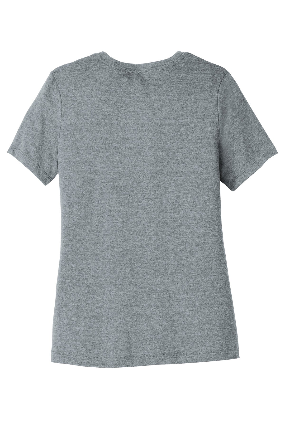 Rear View of AthlGreyTB BELLA+CANVAS Women's Relaxed Triblend Tee BC6413