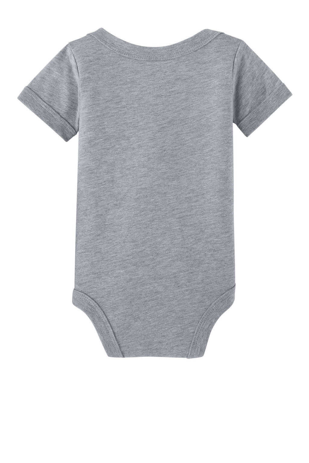 Rear View of AthlHthr BELLA+CANVAS Infant Jersey Short Sleeve One Piece BC100B