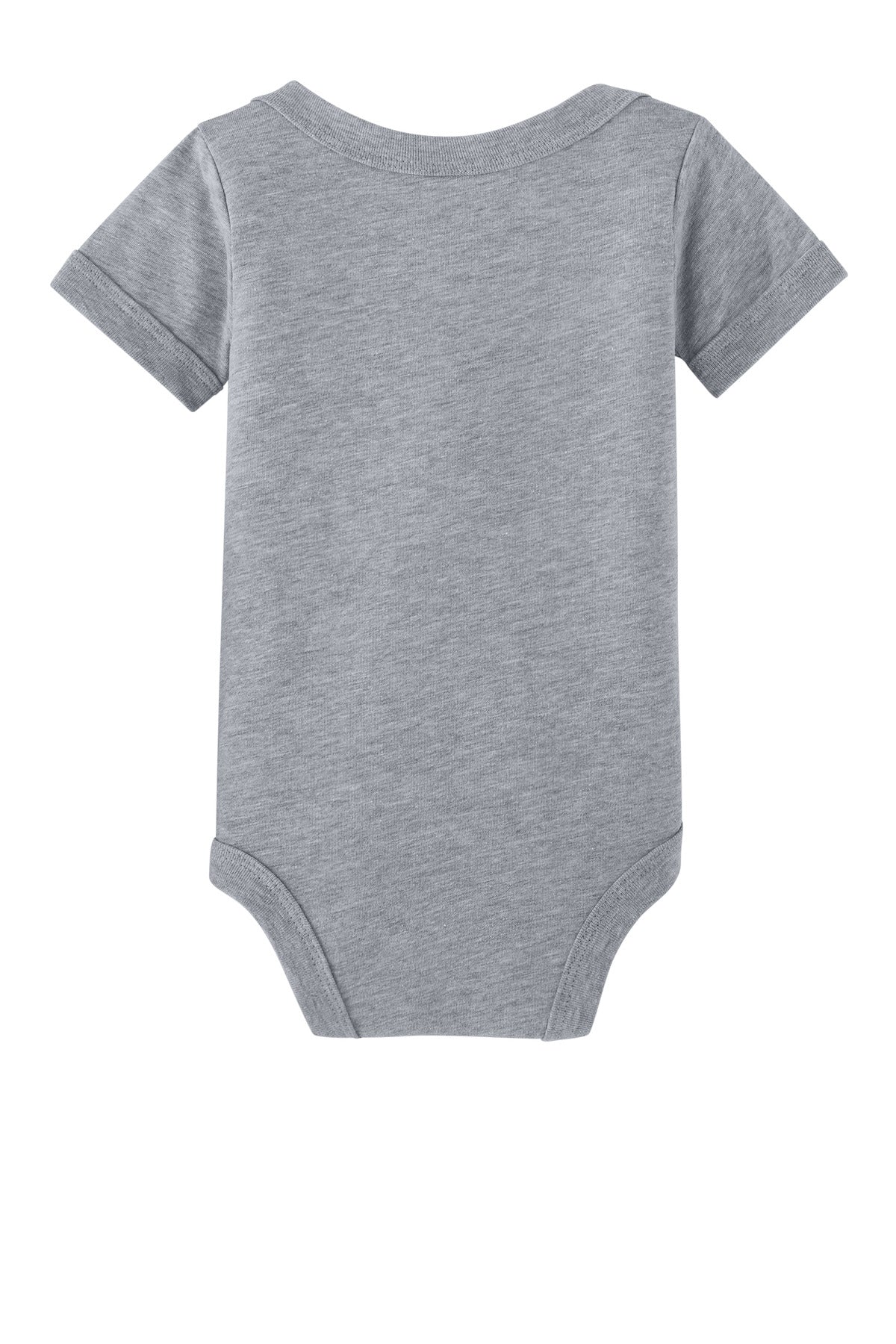 Rear View of AthlHthr BELLA+CANVAS Infant Jersey Short Sleeve One Piece BC100B