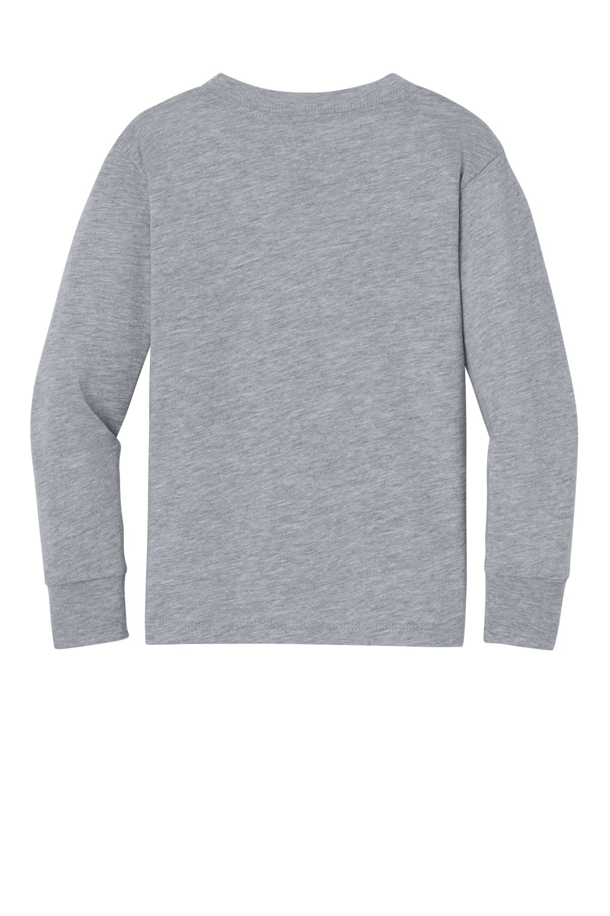 Rear View of AthlHthr BELLA+CANVAS Toddler Jersey Long Sleeve Tee BC3501T