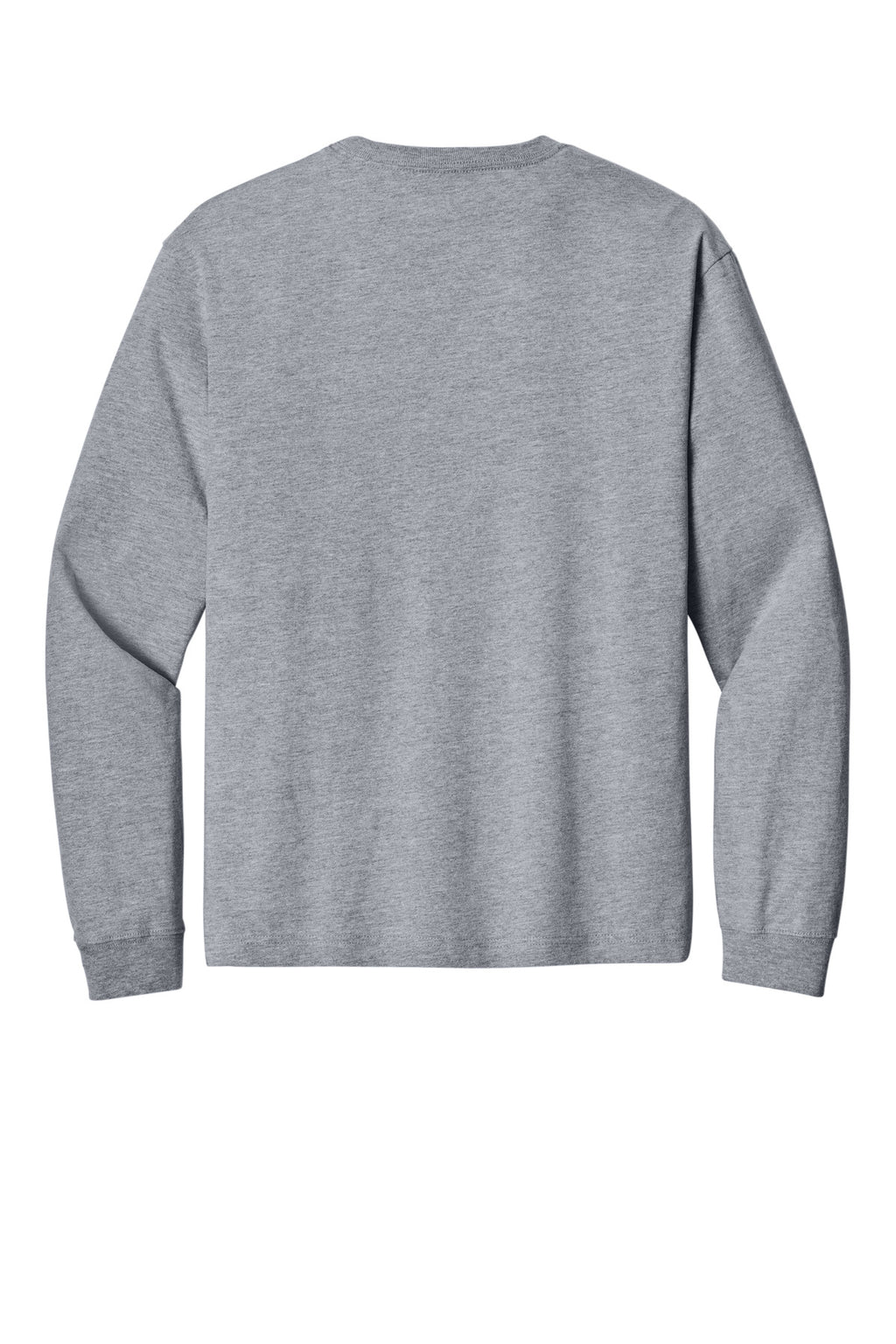 Rear View of AthlHthr BELLA+CANVAS Unisex 7.5-Ounce Heavyweight Long Sleeve Tee BC4651