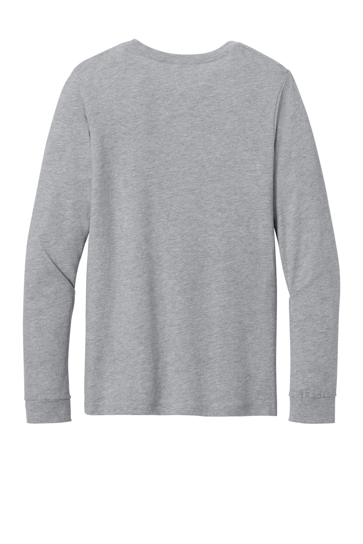 Rear View of AthlHthr BELLA+CANVAS Unisex Heather CVC Long Sleeve Tee BC3501CVC