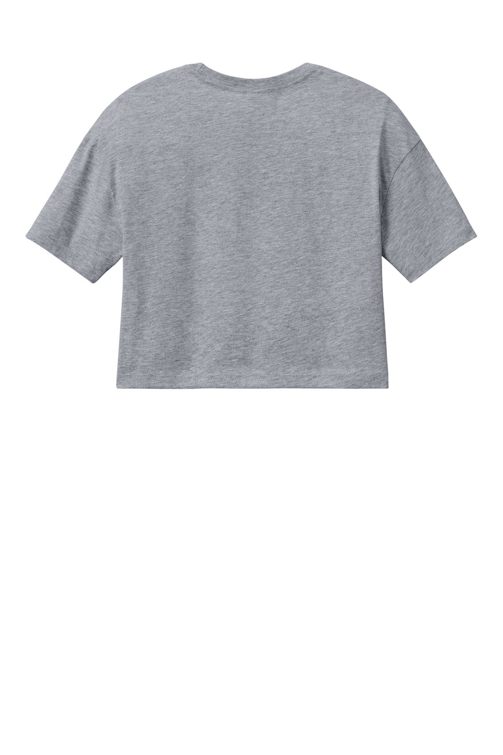 Rear View of AthlHthr BELLA+CANVAS Women's Jersey Crop Tee BC6482