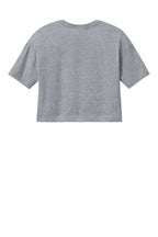 Rear View of AthlHthr BELLA+CANVAS Women's Jersey Crop Tee BC6482