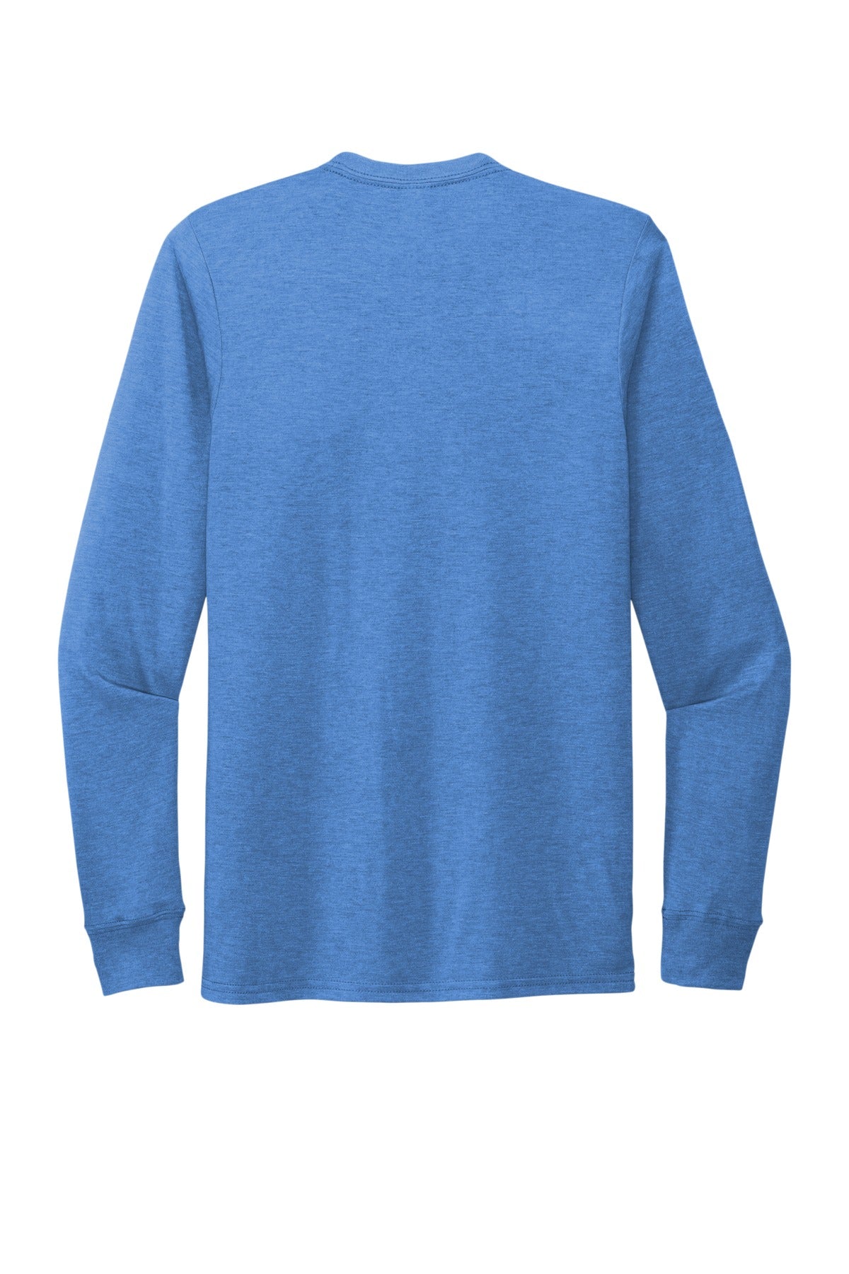 Rear View of Azure Blue Allmade Unisex Tri-Blend Long Sleeve Tee AL6004