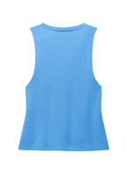Rear View of AzureBlue Allmade Women's Tri-Blend Muscle Tank AL2020