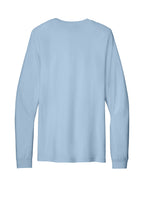 Rear View of BabyBlue BELLA+CANVAS Unisex Jersey Long Sleeve Tee. BC3501