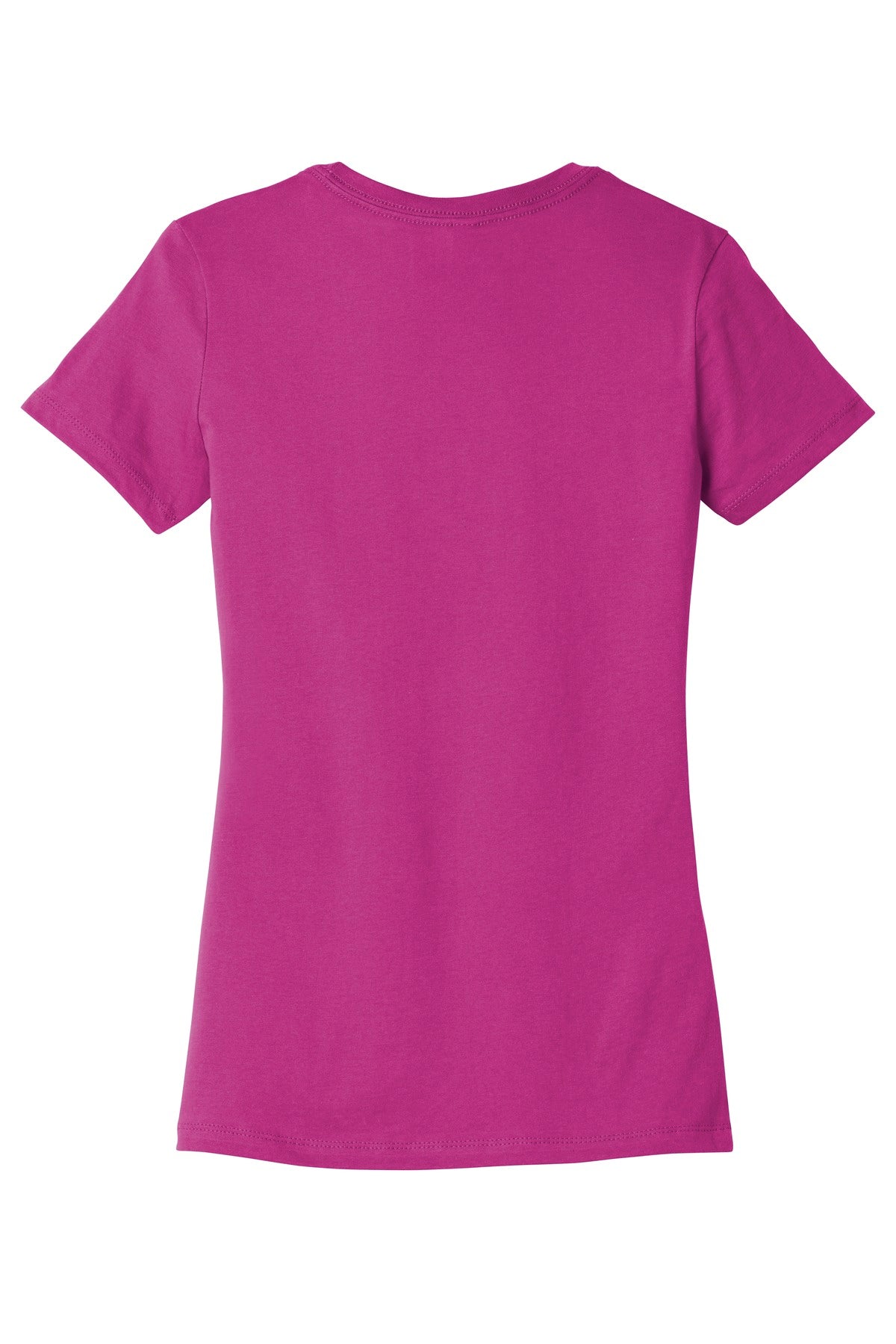 Rear View of Berry BELLA+CANVAS Women's Slim Fit Tee. BC6004