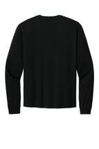 Rear View of Black BELLA+CANVAS Unisex 6-Ounce Heavyweight Long Sleeve Tee BC3511